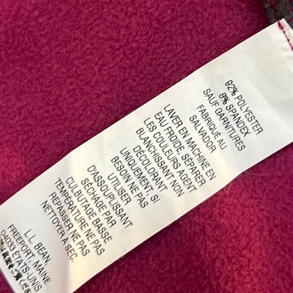 Like New L.L. Bean Fleece Lined Two Tone Jacket - Picture 9 of 9